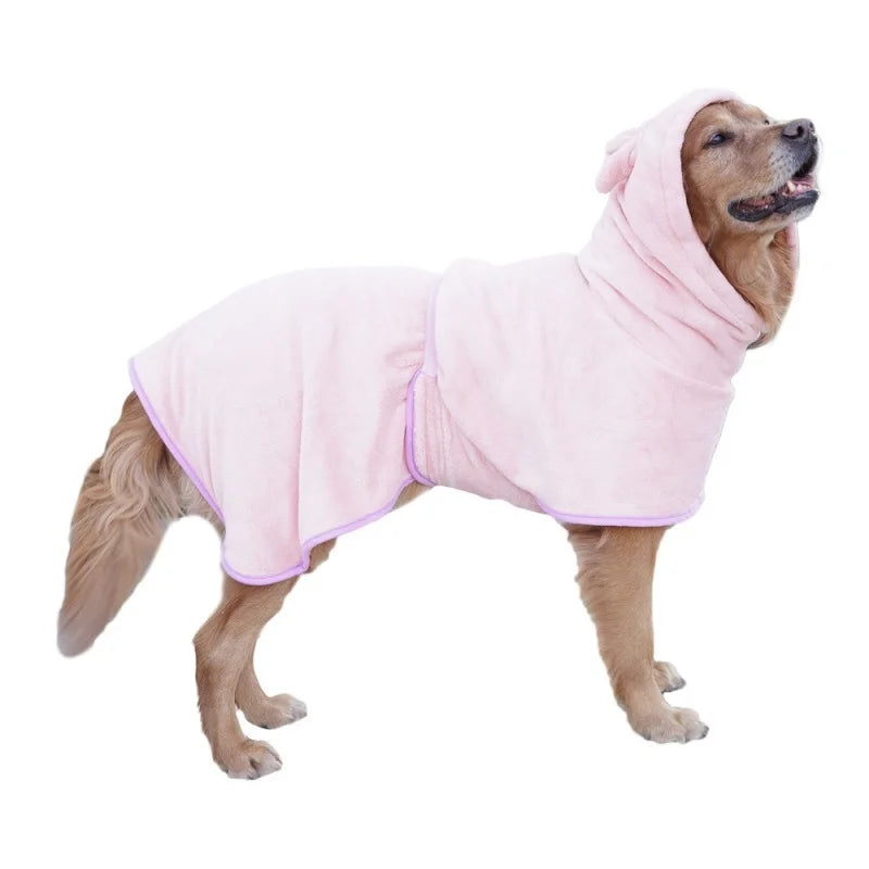 Dog Bathrobe Super Absorbent Microfiber Pet Towel Quick Dry - Arthur's Wellness Emporium