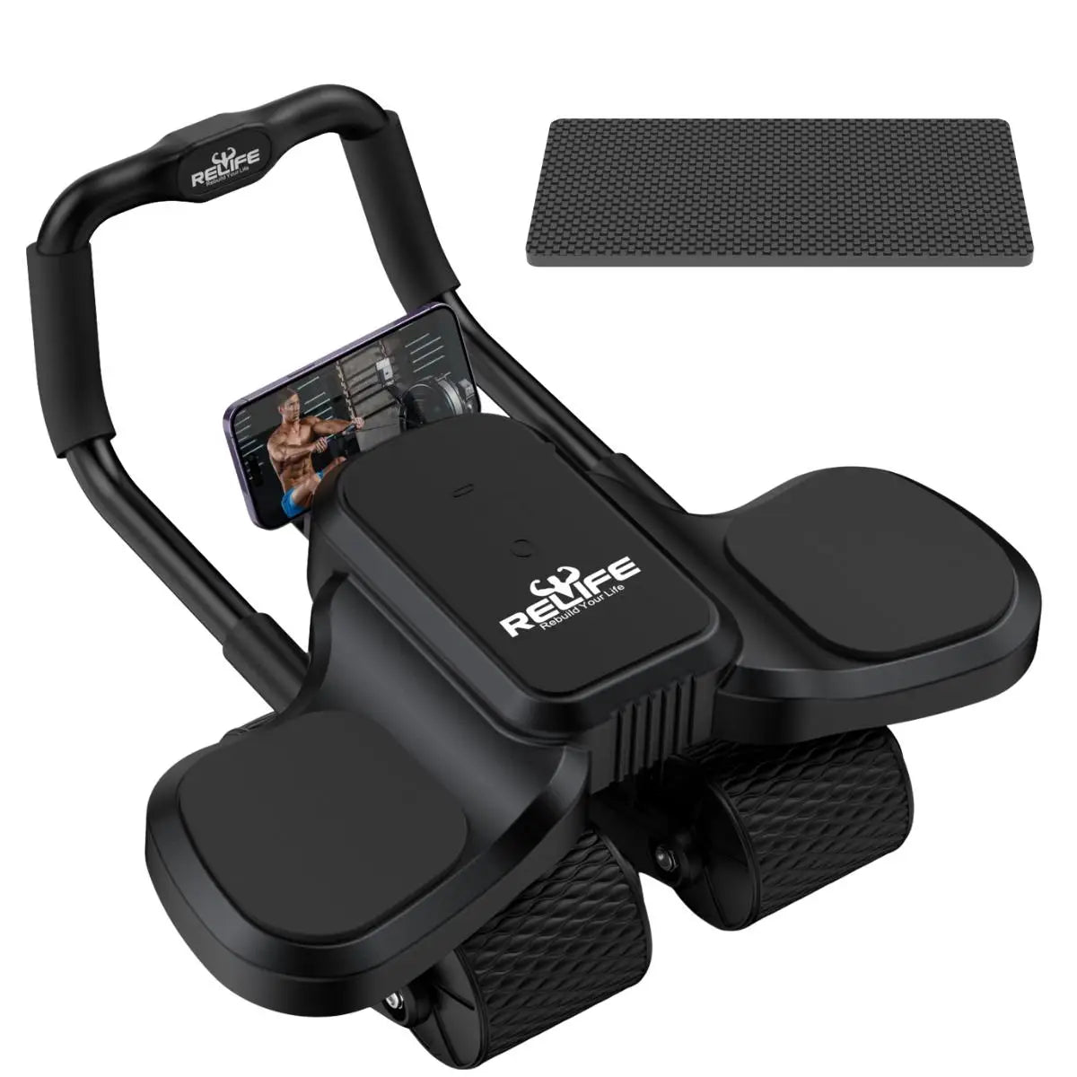 Ab Wheel Roller With Elbow Support And Upgraded Knee Mat - Arthur's Wellness Emporium