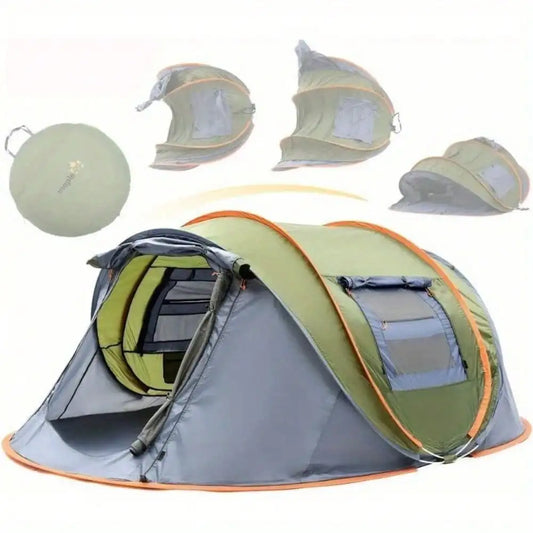 Camping Tent Easy Pop Up Two Doors UPF50 Waterproof - Arthur's Wellness Emporium