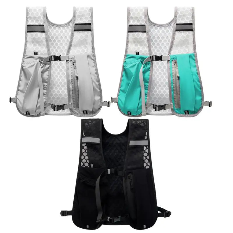 Lightweight Reflective Running Vest with Hydration Pack