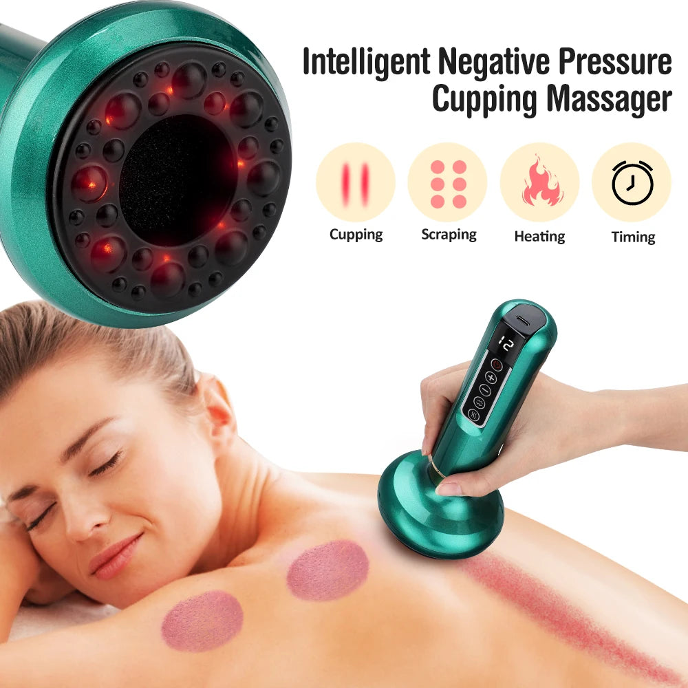 Hailicare Electric Cupping Massager Vacuum Suction Cup Gua Sha - Arthur's Wellness Emporium