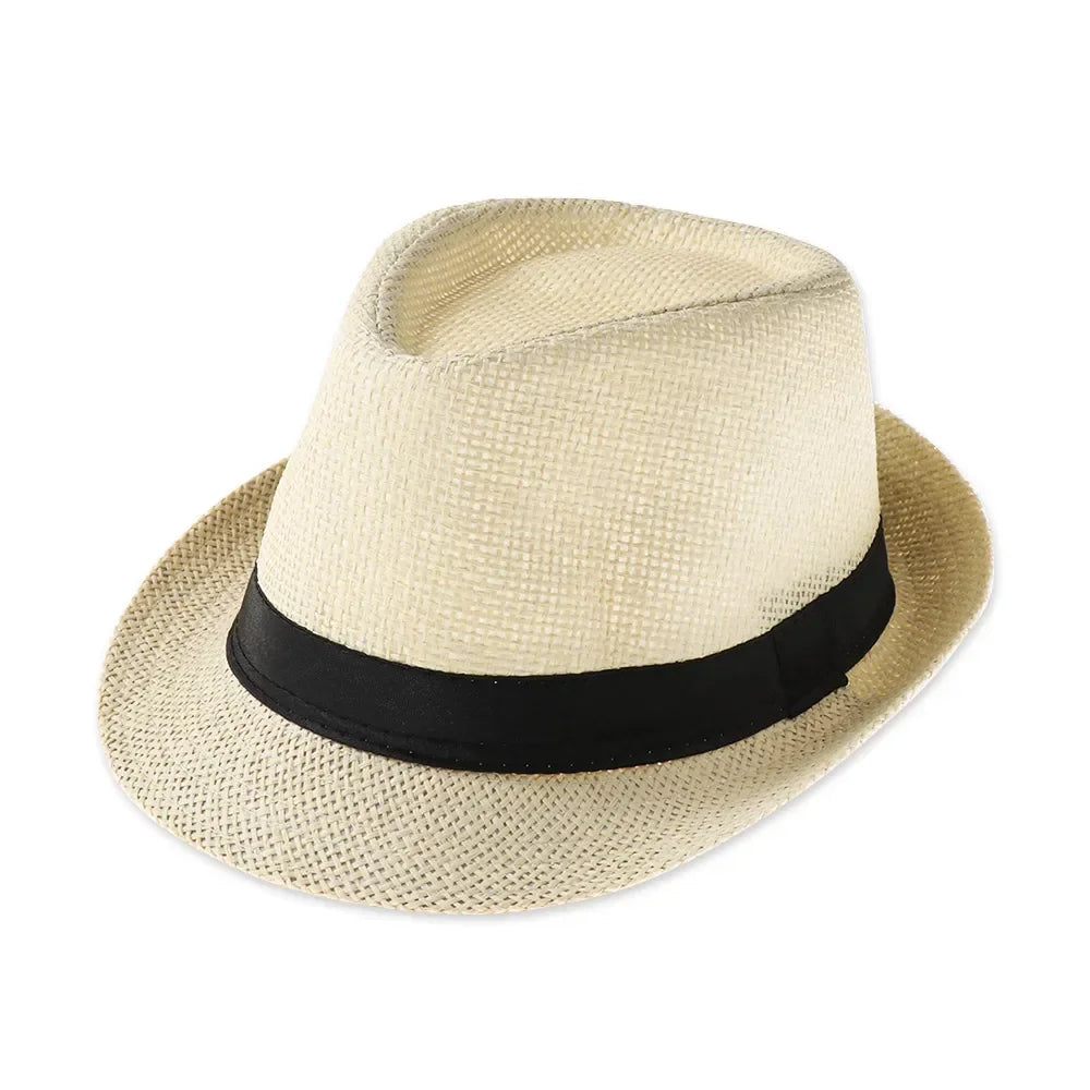 Straw Sun Hat Unisex Wide Brim Beach Fashion Sun Protection
