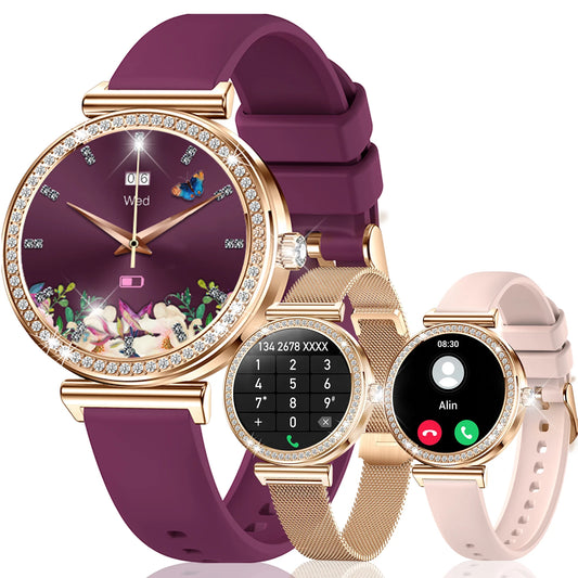 INNOFOVO Women Smartwatch 1.29 Inch Touchscreen Bluetooth