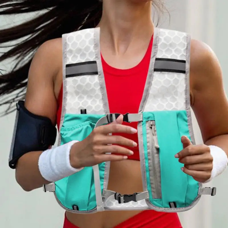 Lightweight Reflective Running Vest with Hydration Pack