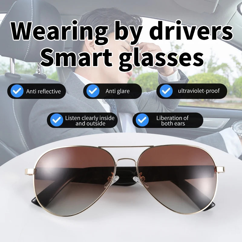 MOPINK MZ01 Smart Sunglasses Wireless Audio Polarized Touch Hands Free - Arthur's Wellness Emporium