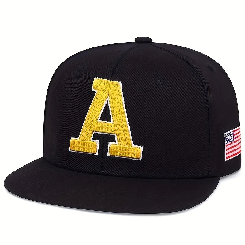 TUNICACN Hip Hop Cap A Letter Embroidery Baseball Hat
