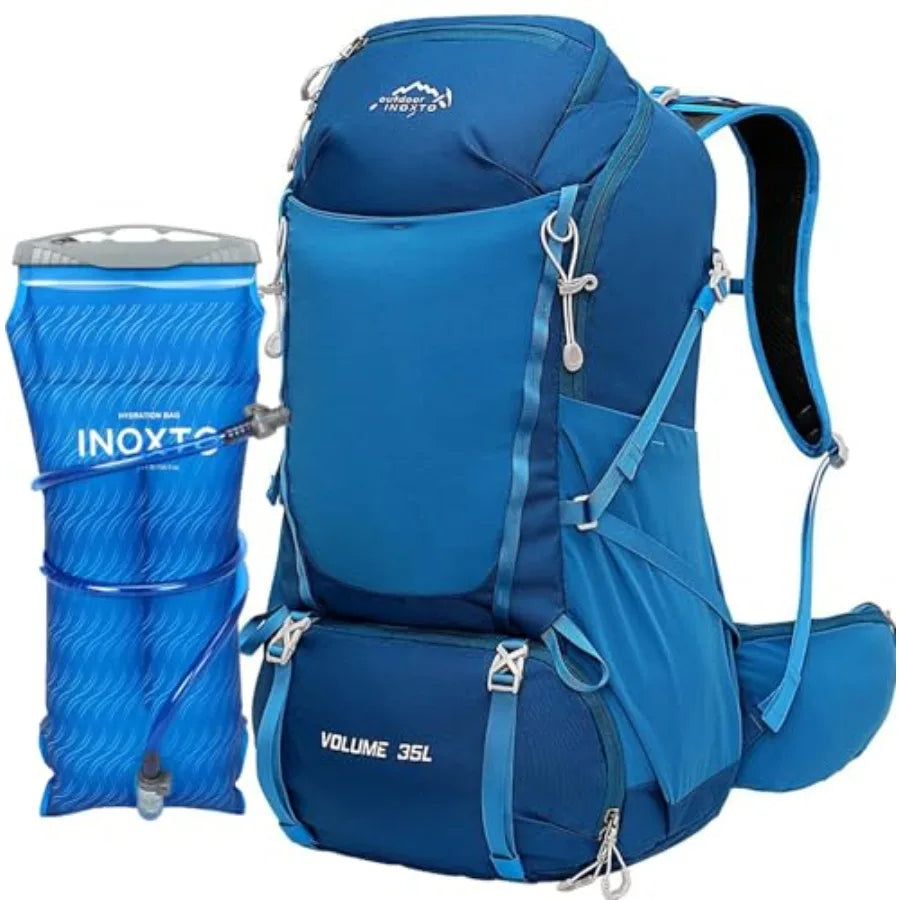 INOXTO Hiking Backpack With Water Bladder And Rain Cover - Arthur's Wellness Emporium