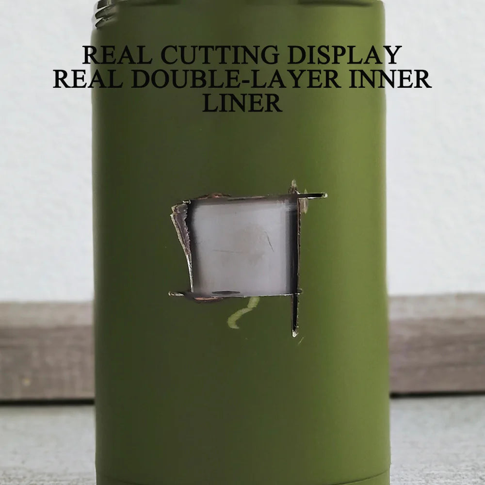 Outdoor Stainless Steel Thermal Water Bottle With Adjustable Strap - Arthur's Wellness Emporium