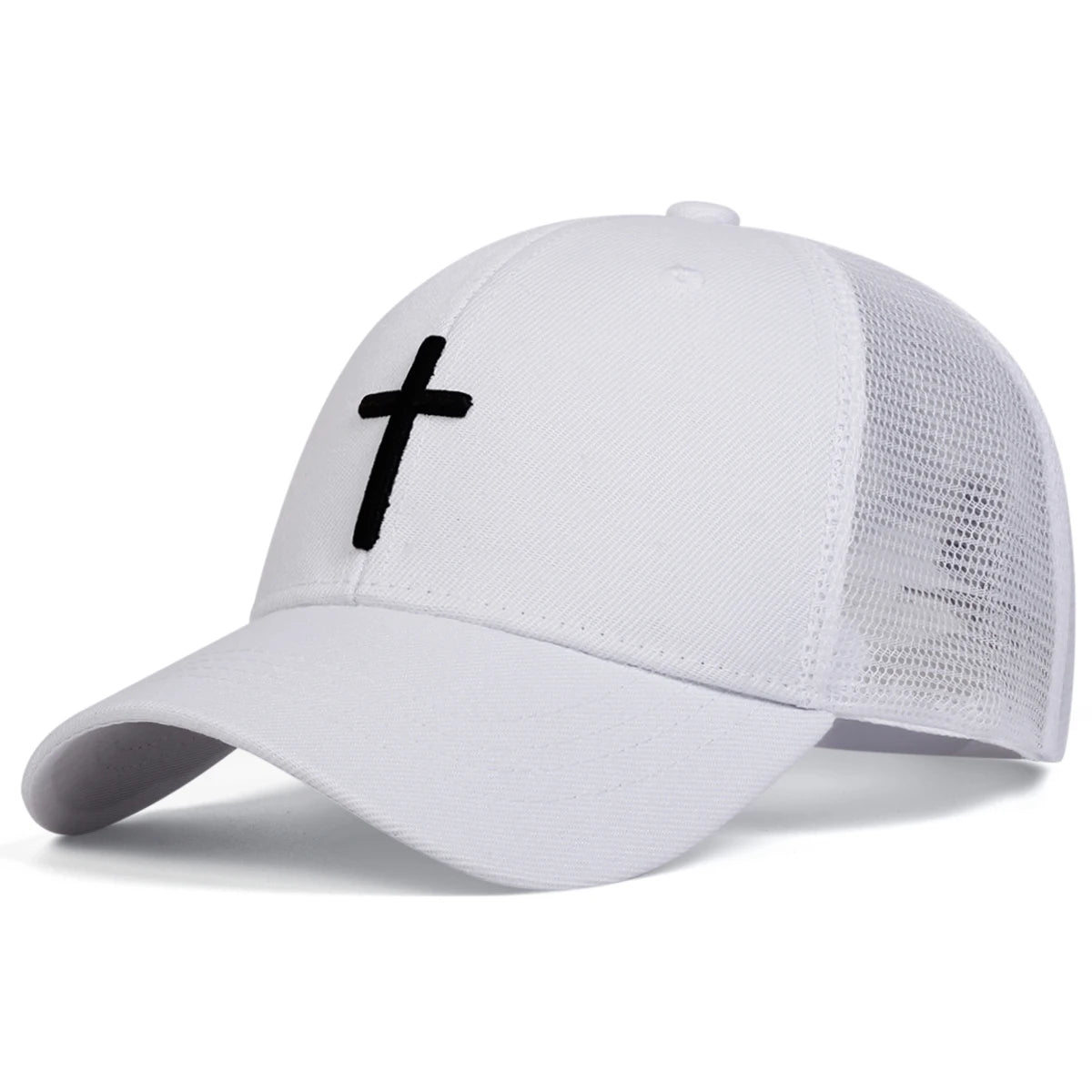 Unisex Cross Embroidered Baseball Cap Adjustable Travel - Arthur's Wellness Emporium