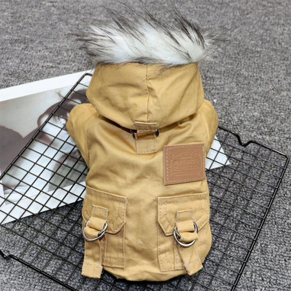 Dog Jacket With Harness For Winter Hiking Outdoors - Arthur's Wellness Emporium