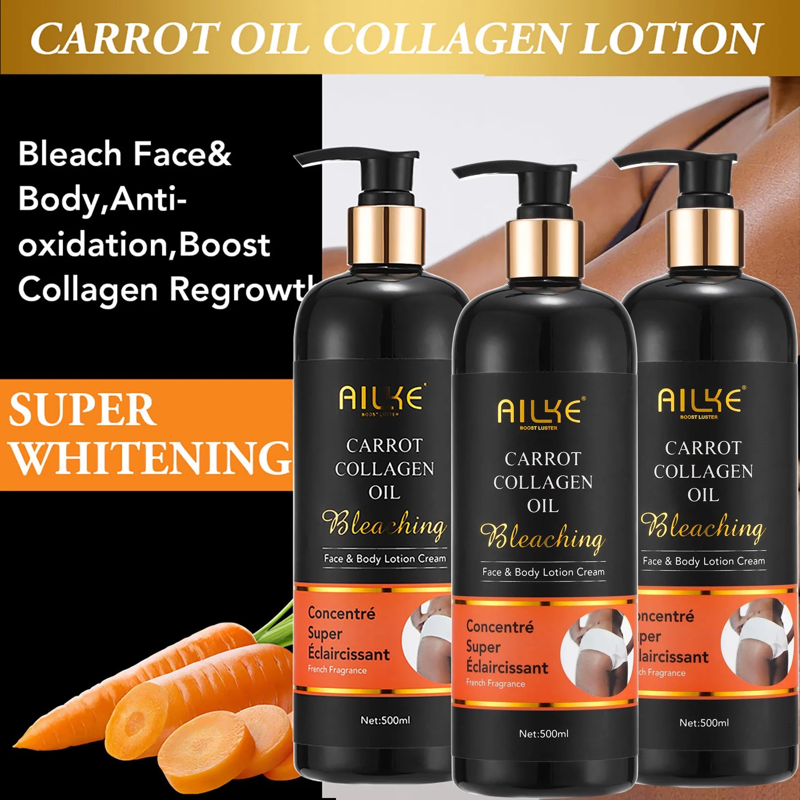 AILKE Whitening Body Lotion Deeply Moisturizing For Skin - Arthur's Wellness Emporium