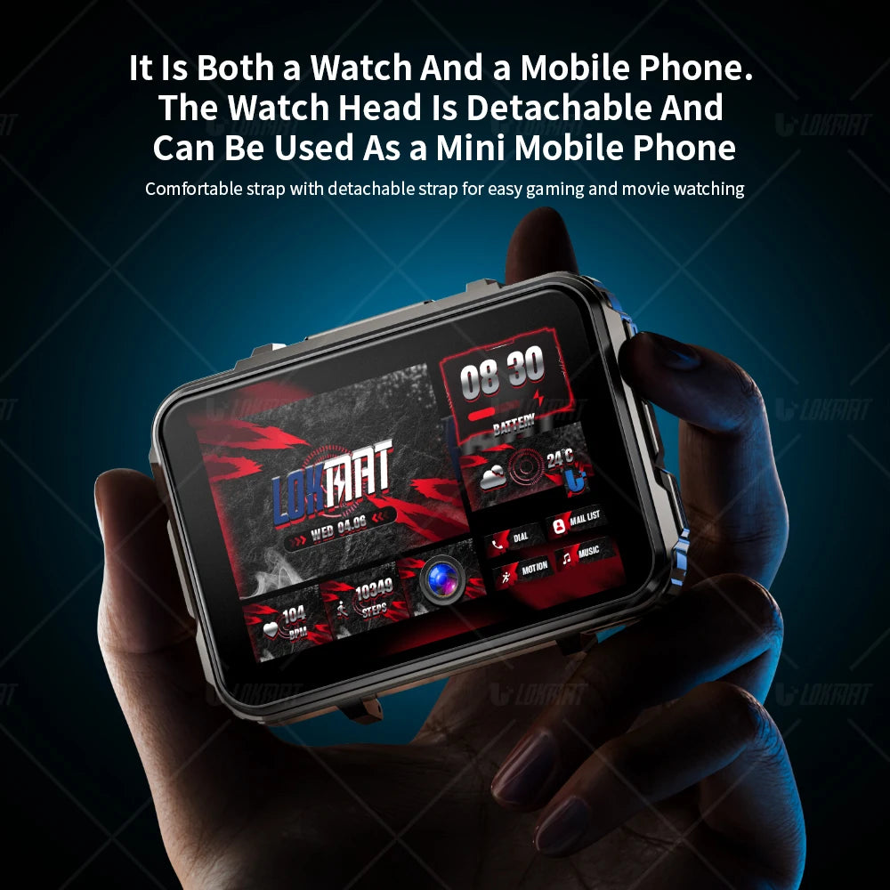 Lokmat Android Watch Phone 4G Dual Camera Big Screen