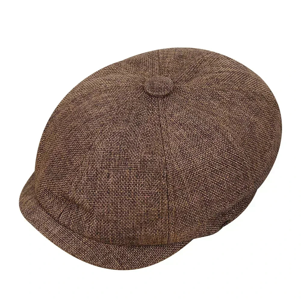 Classic Vintage Tweed Beret Hat For Men And Women Cap