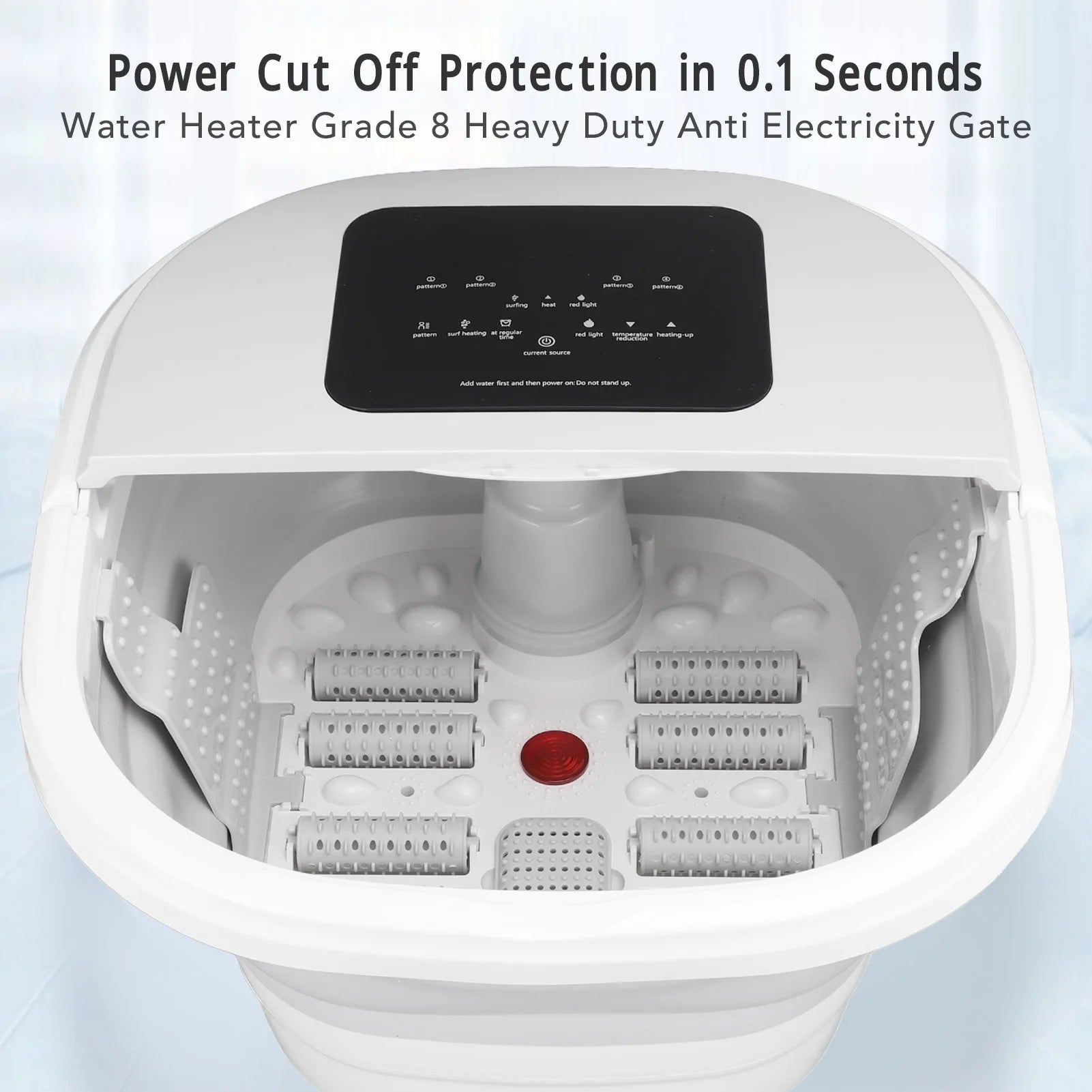 Smart Foldable Foot Massager Spa With Heating Rollers - Arthur's Wellness Emporium