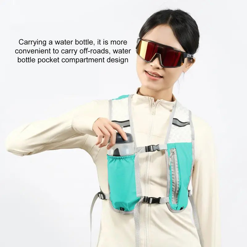 Lightweight Reflective Running Vest with Hydration Pack