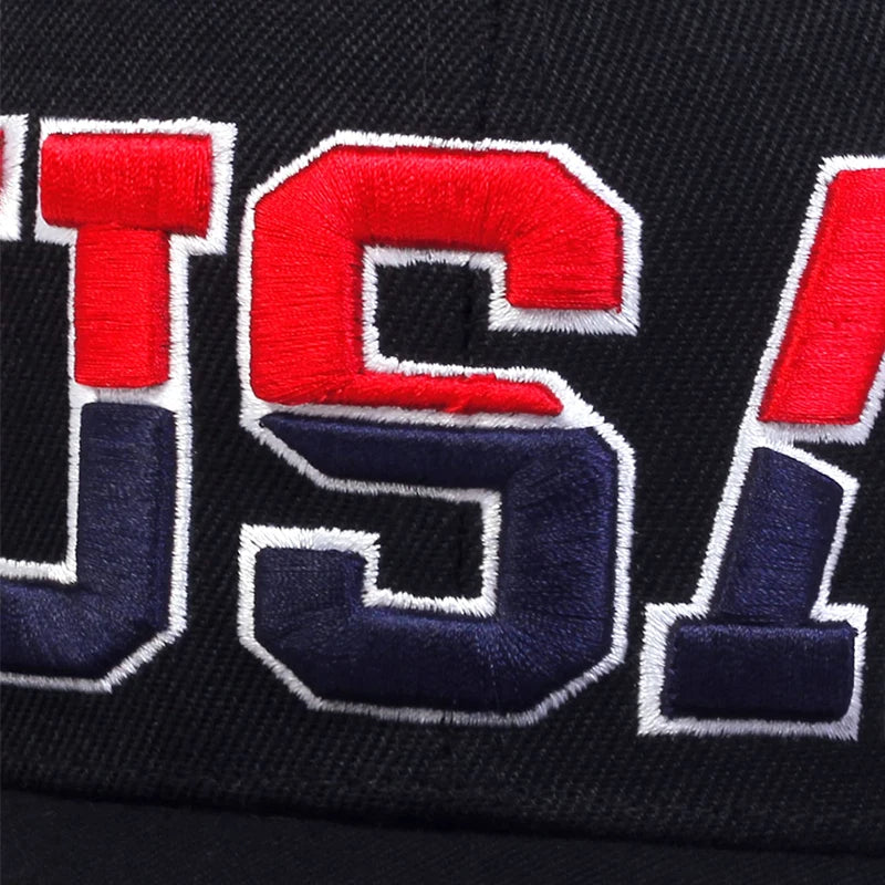 Unisex USA Letter Embroidered Hip Hop Adjustable Hat - Arthur's Wellness Emporium