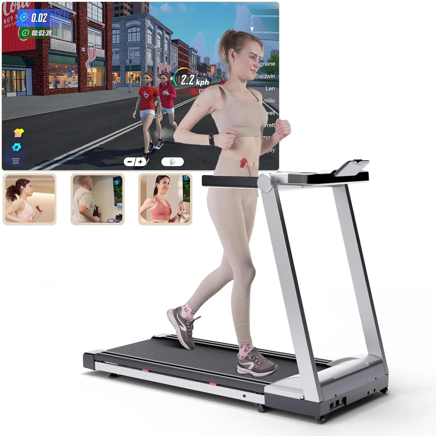NONEDriving Power 3.5HP Foldable Treadmill With Six Percent Incline - Arthur's Wellness Emporium