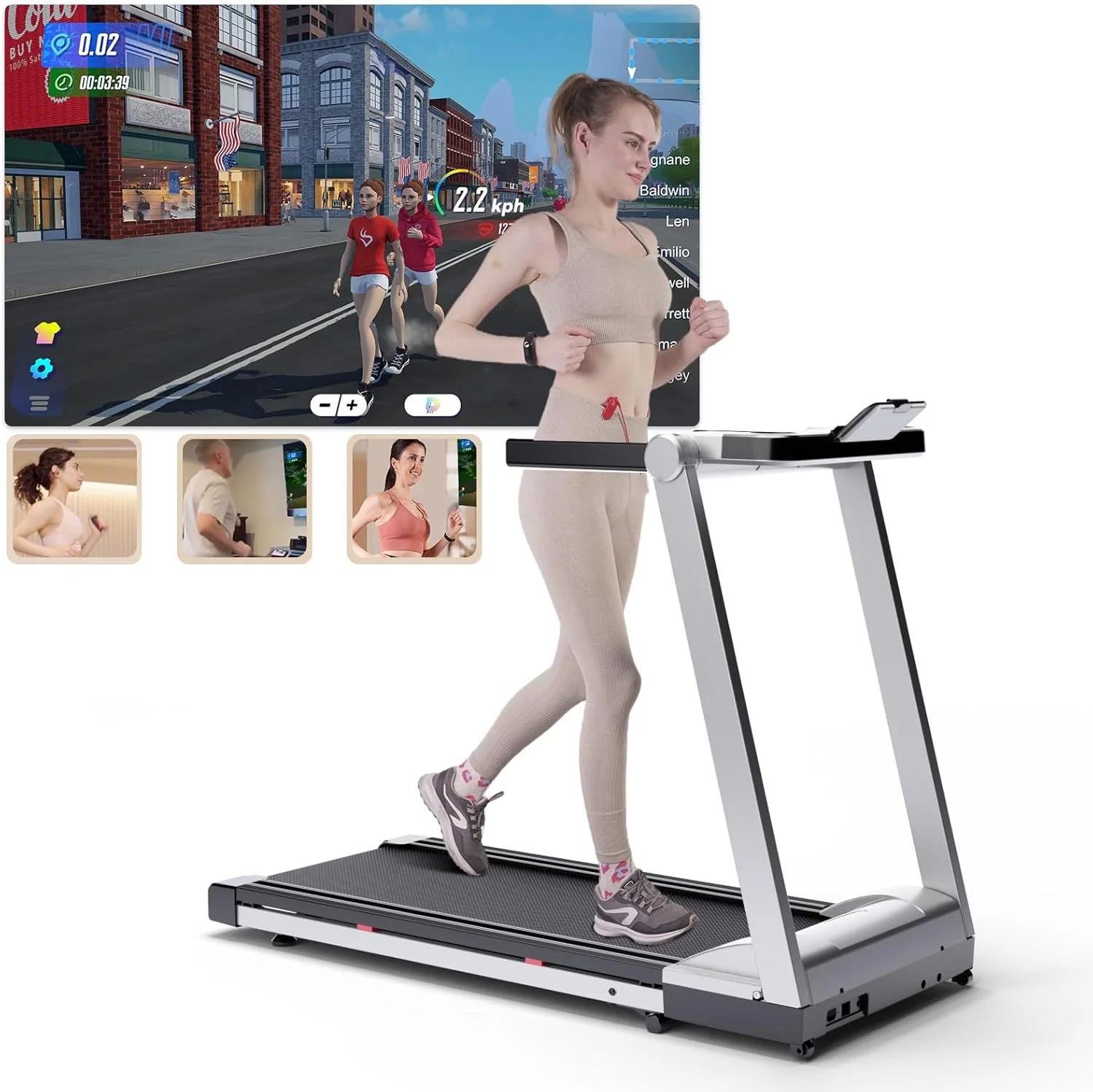 NONEDriving Power 3.5HP Foldable Treadmill With Six Percent Incline - Arthur's Wellness Emporium