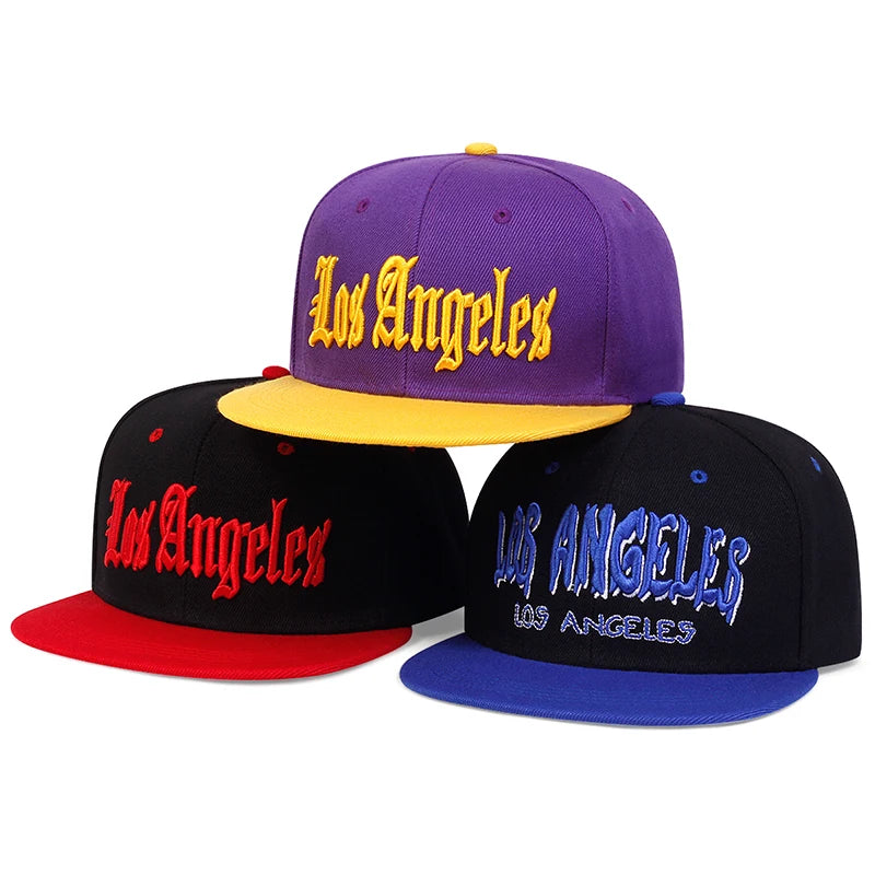 Unisex Los Angeles Embroidery Hip Hop Hat Adjustable - Arthur's Wellness Emporium