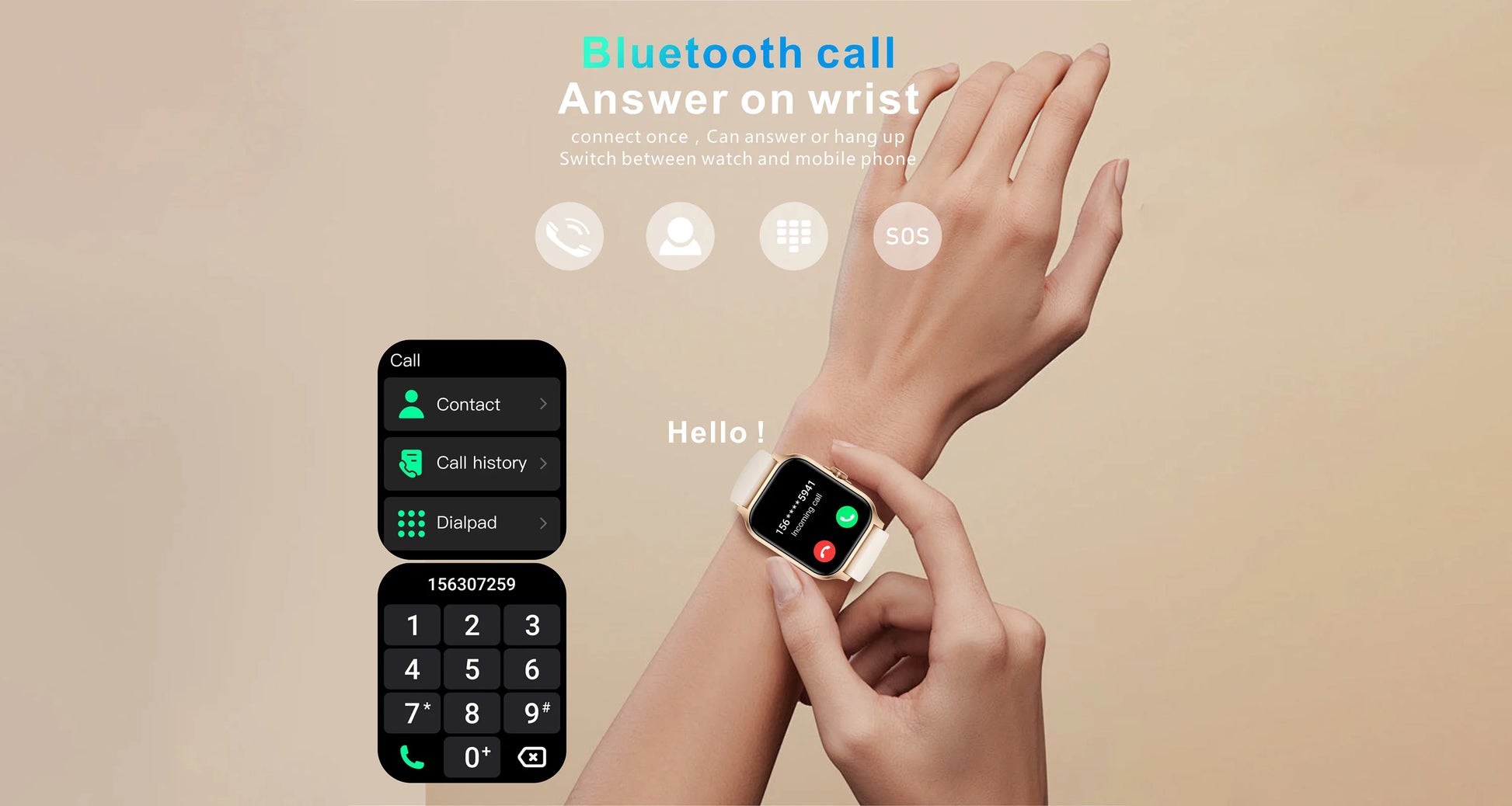 LIFEBEE Smartwatch Activity Fitness Tracker With Sleep Monitor - Arthur's Wellness Emporium