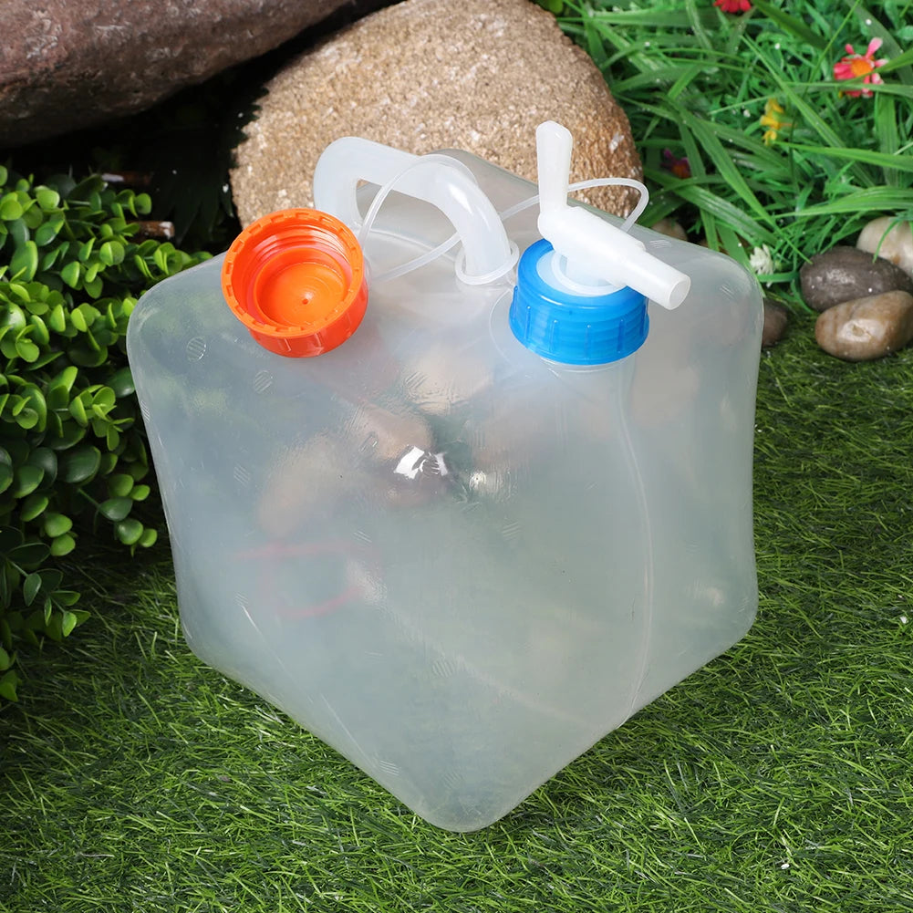 Foldable Water Container with Spigot for Emergency Use
