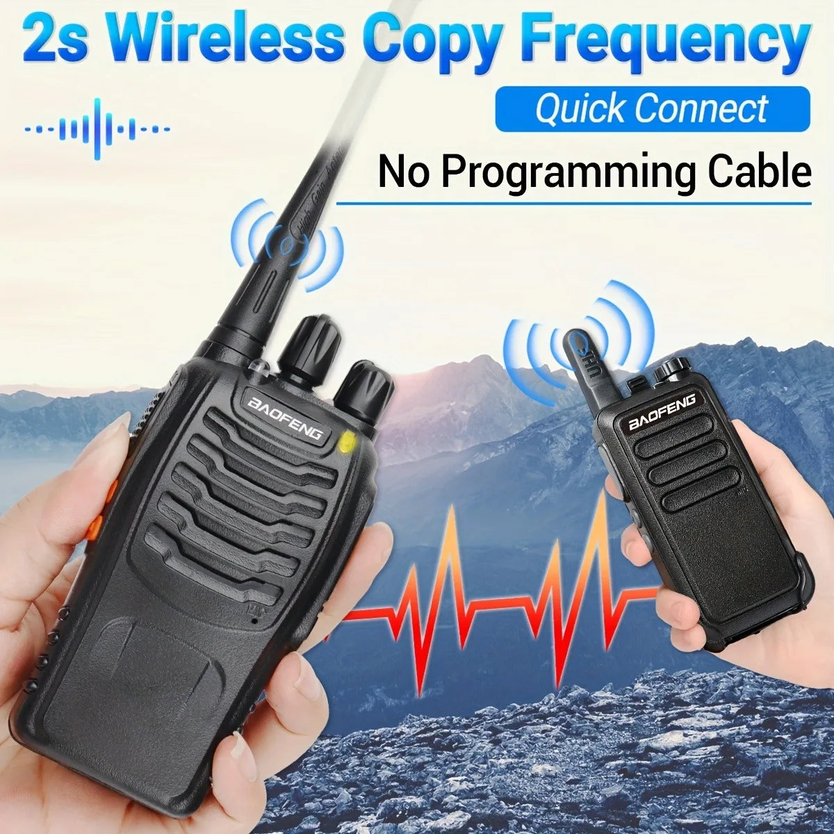 Baofeng BF 888S Walkie Talkie UHF 400 470MHz Radio - Arthur's Wellness Emporium