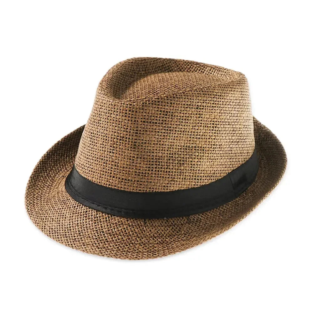 Straw Sun Hat Unisex Wide Brim Beach Fashion Sun Protection