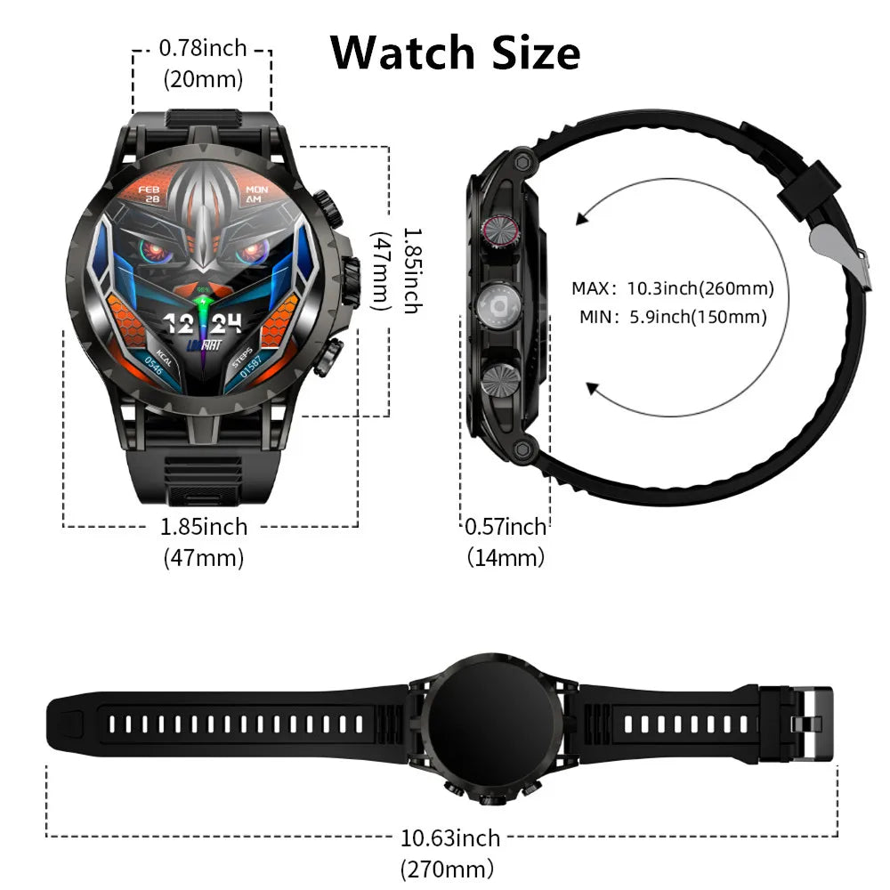 LOKMAT APPLLP 4 Android Smartwatch With AMOLED Screen And 4G - Arthur's Wellness Emporium