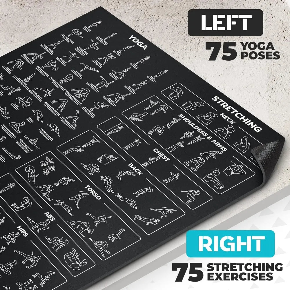 Oversized Non-Slip Yoga Mat for Ultimate Comfort and Space