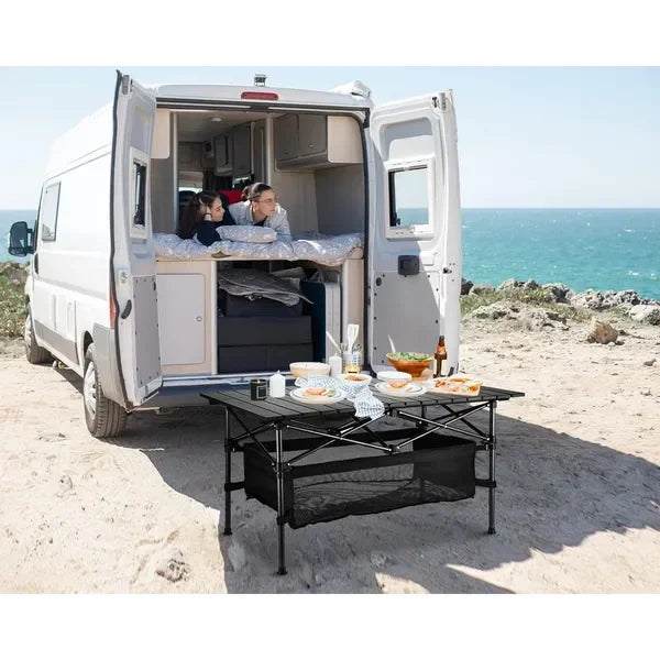 Roll-Up Ultra Compact Portable Beach Table For Camping And Picnic - Arthur's Wellness Emporium