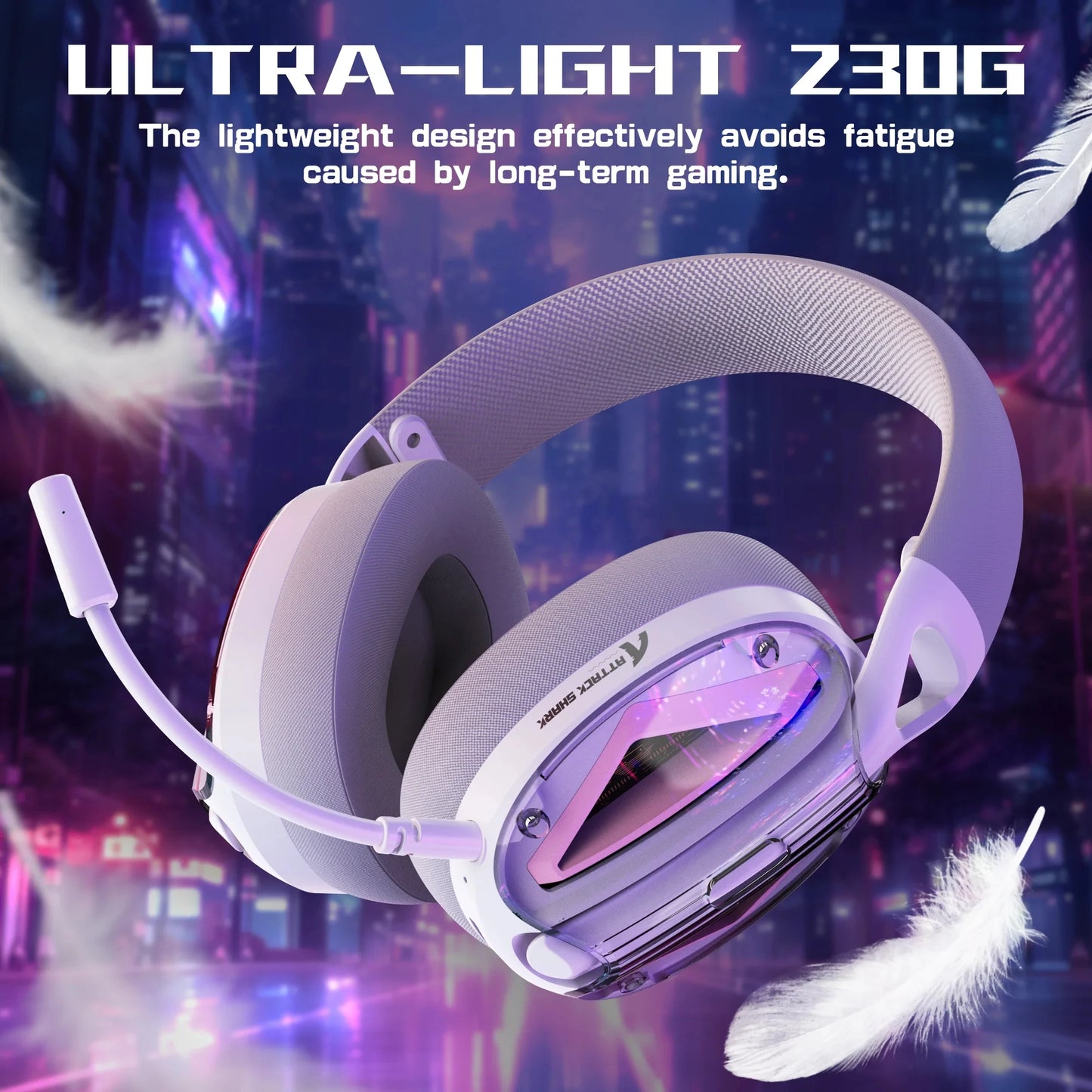 Attack Shark L60 Ultra Light Tri Mode Gaming Headset