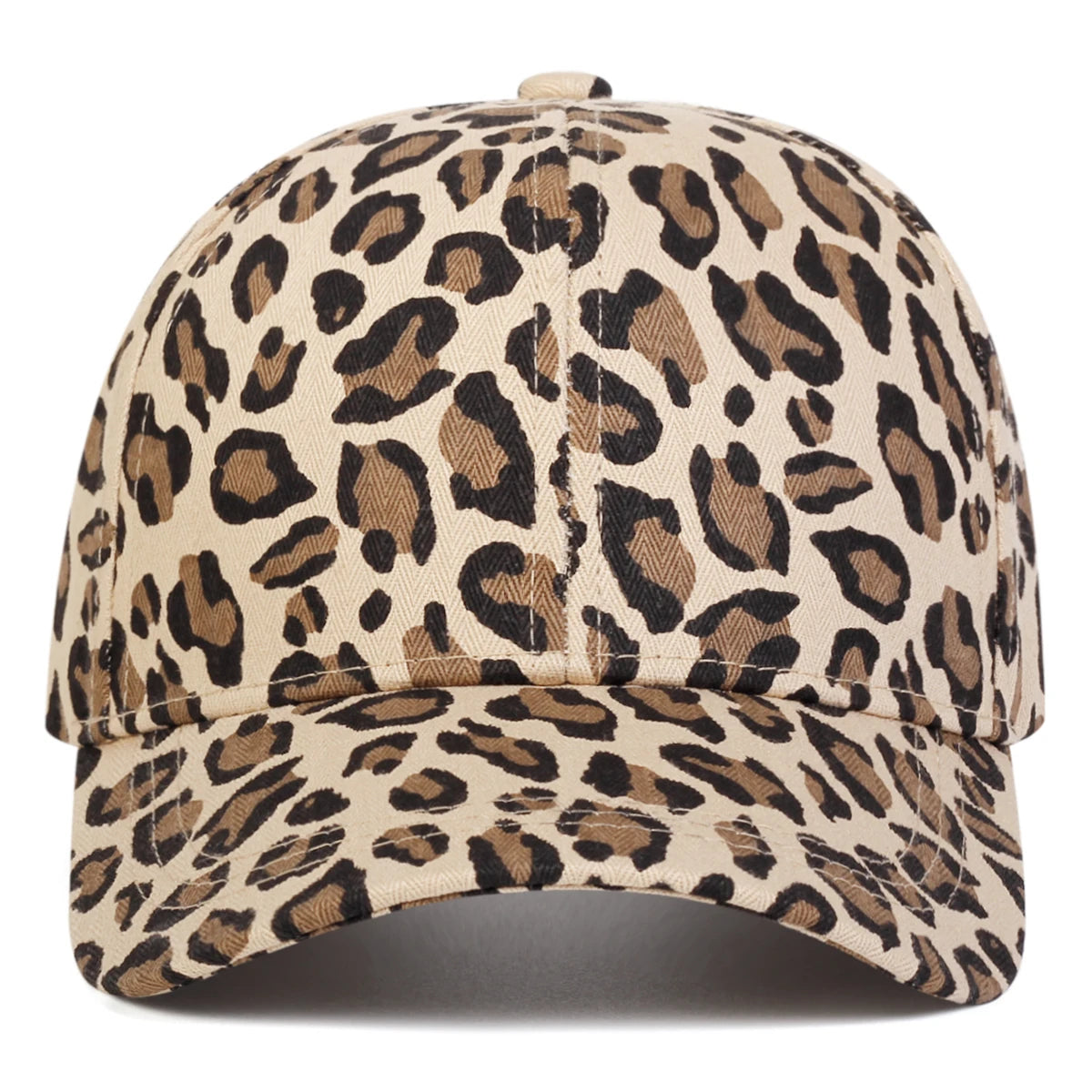 Unisex Leopard Print Baseball Cap Adjustable Sun Hat - Arthur's Wellness Emporium