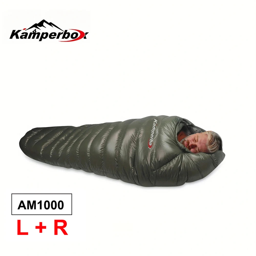 Outdoor Duck Down Sleeping Bag For Winter Camping Waterproof - Arthur's Wellness Emporium