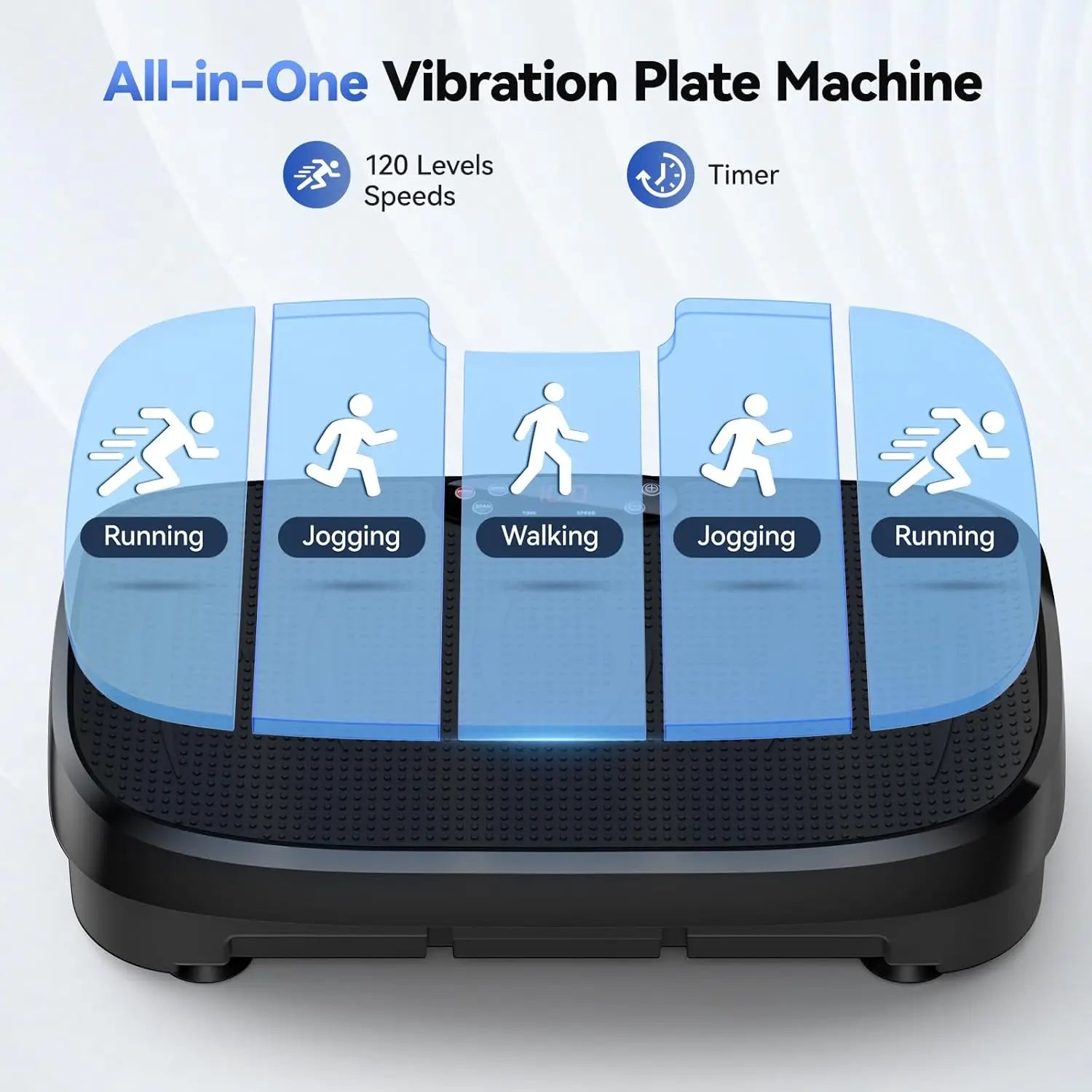 HTM Vibration Plate Whole Body Exercise Machine Bluetooth 120 Levels - Arthur's Wellness Emporium