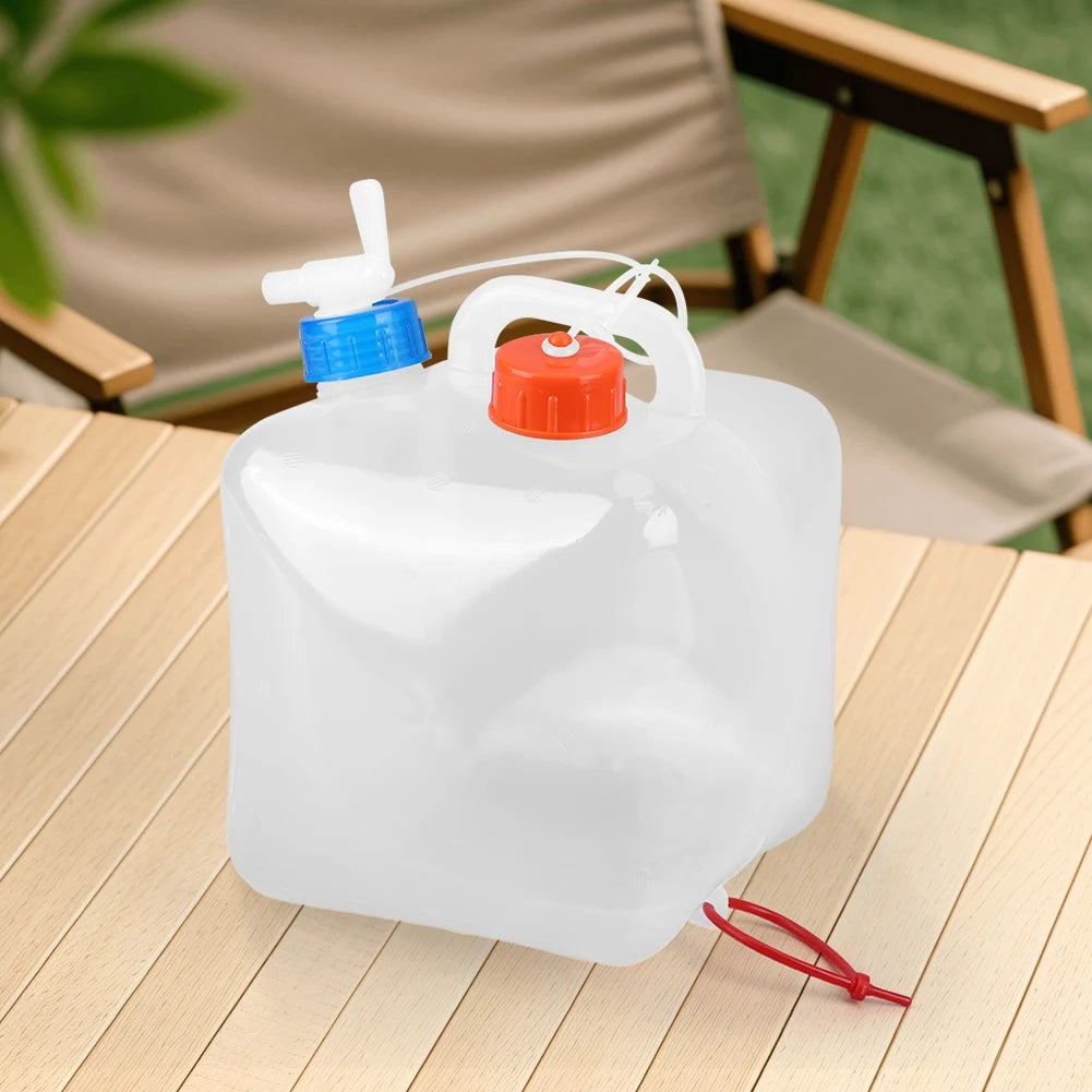 Foldable Water Container with Spigot for Emergency Use