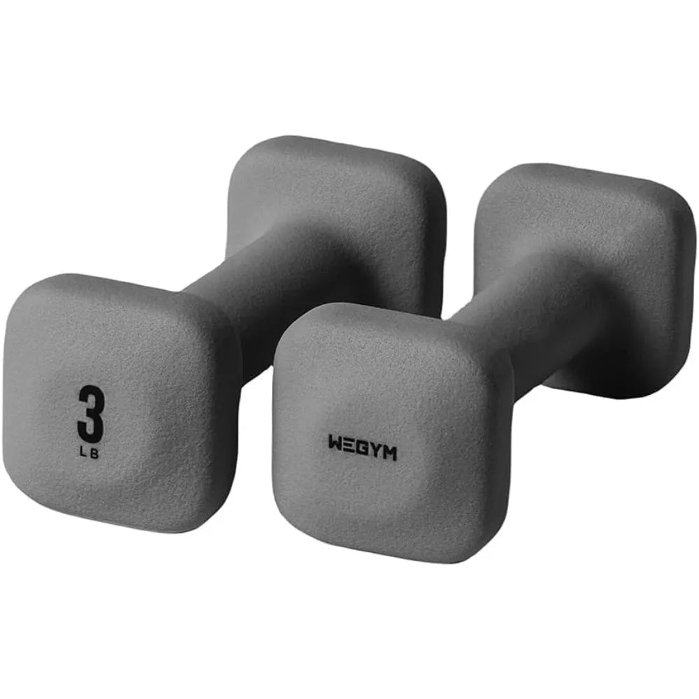 Square Dumbbells Anti Slip Thick Handles Secure Workouts - Arthur's Wellness Emporium