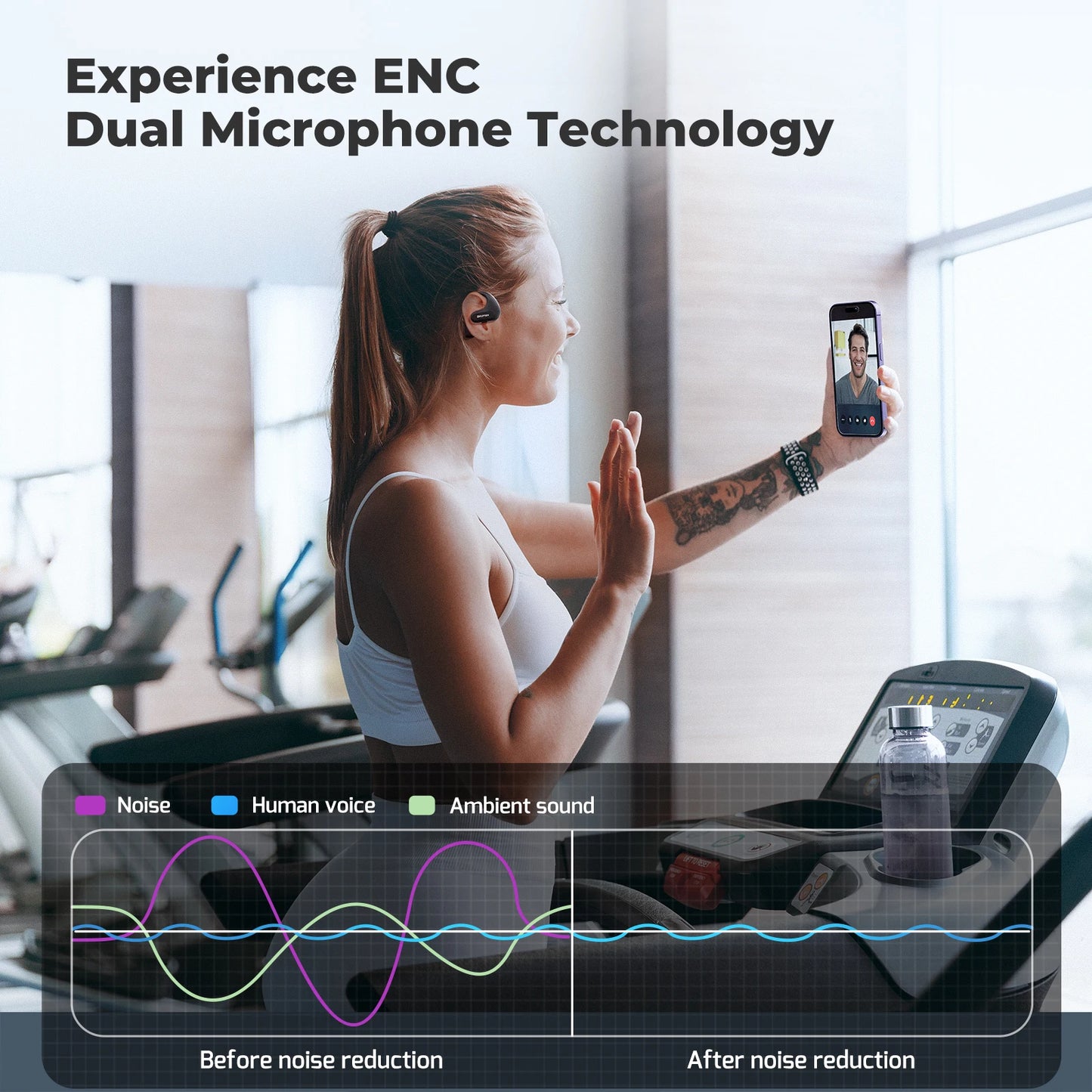 BlitzWolf BlitzMax BM-CT2 Open-Back Headphones Bluetooth 5.3 Noise Reduction