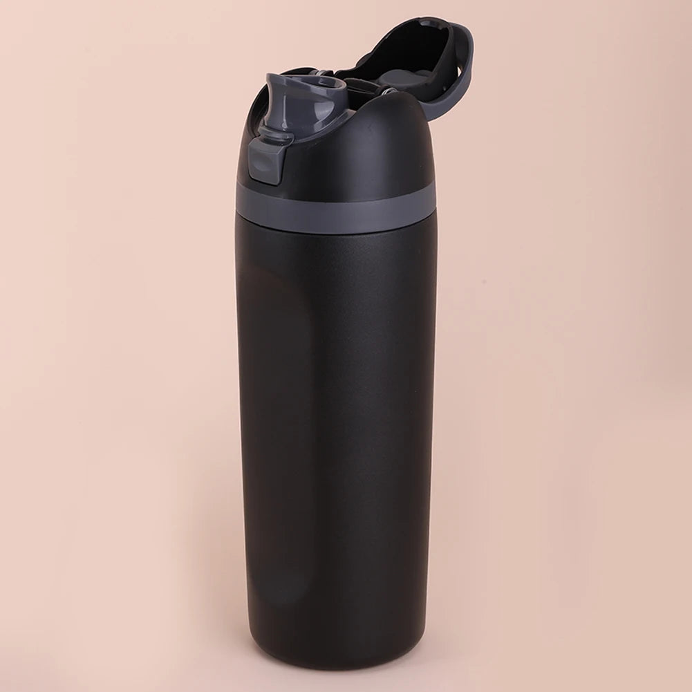 600ml Stainless Steel Insulated Sports Water Bottle with Handle