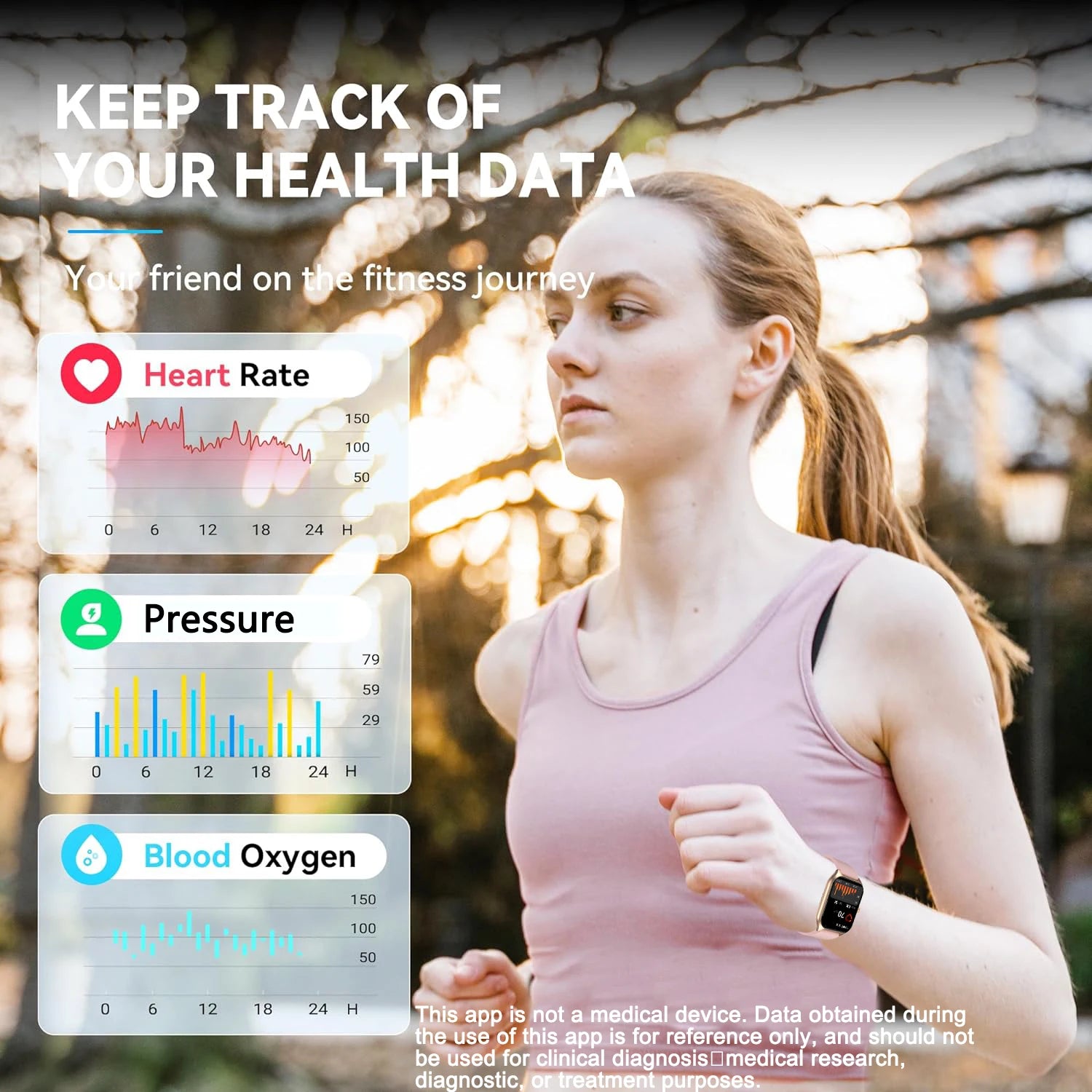 LIVLOVCP AI Voice Assistant Smartwatch Heart Rate Monitor - Arthur's Wellness Emporium