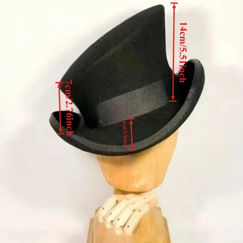 CN Hundred Percent Wool Fedora Hat Unisex Steampunk Cosplay