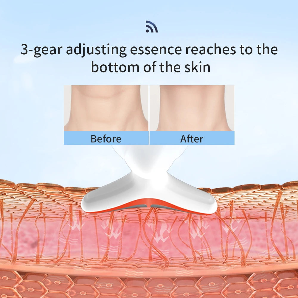 MS.DEAR Neck Beauty Instrument 3-Speed Lifting Face Massager