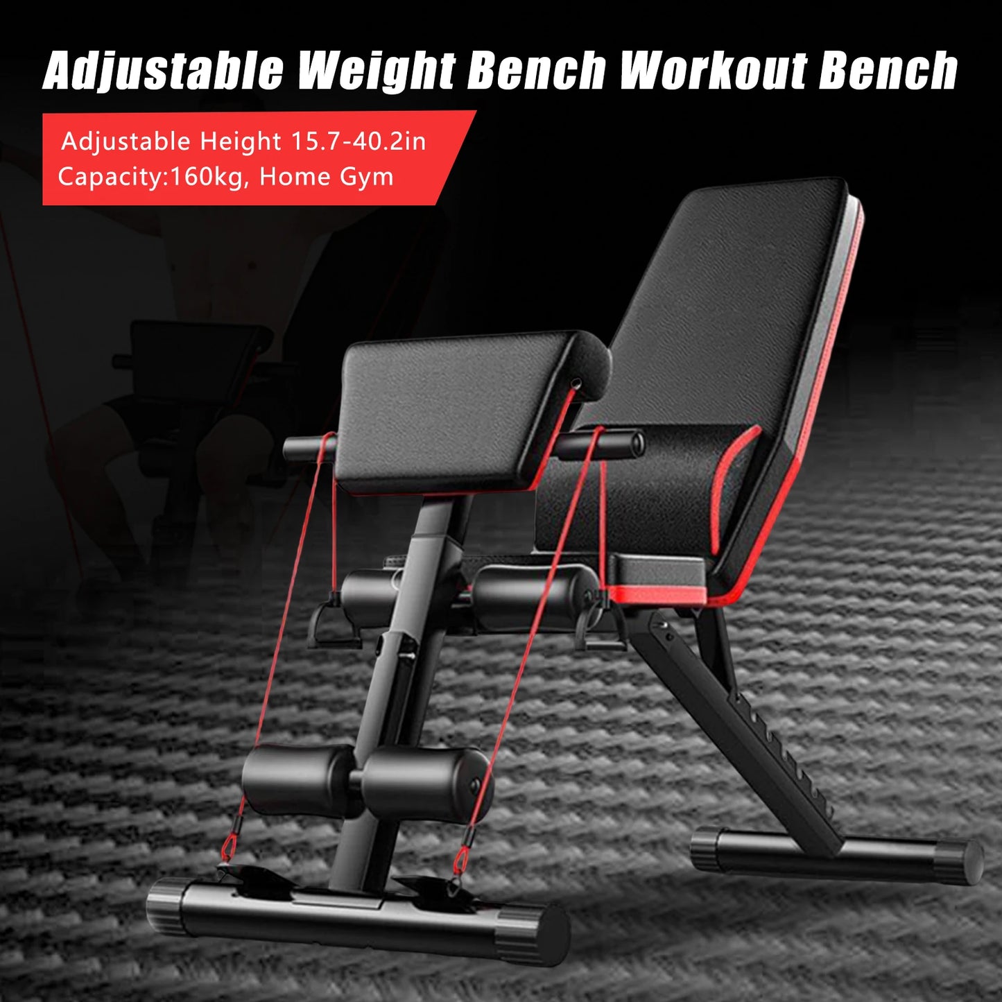 Adjustable Weight Bench for Strength Training and Fitness