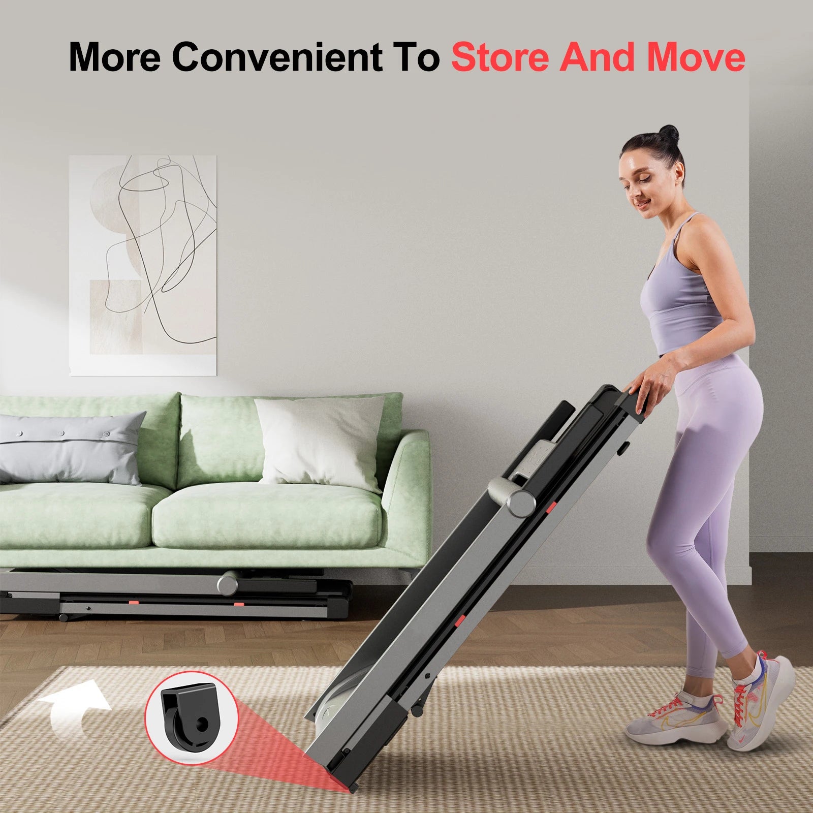 Superun 3.5HP Foldable Incline Treadmill With App Monitoring - Arthur's Wellness Emporium