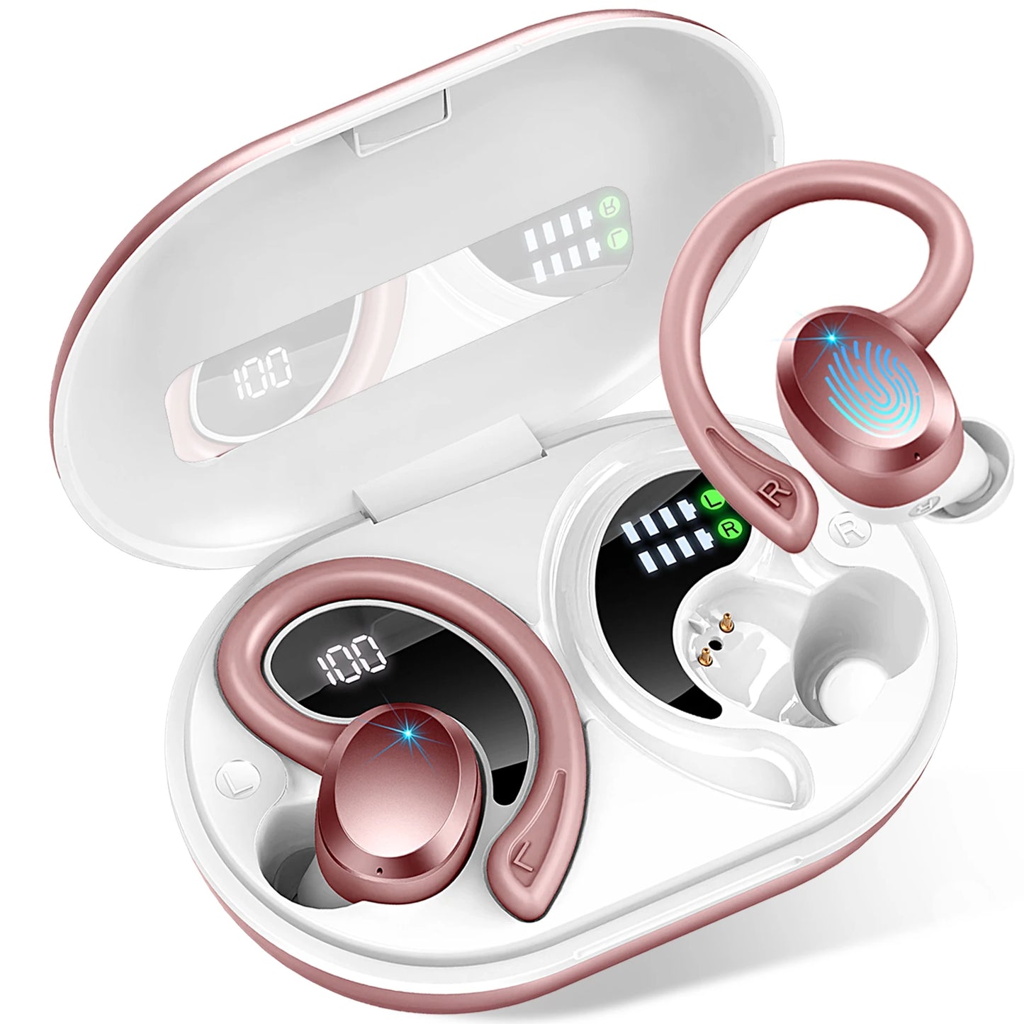 Drsaec Wireless Earbuds Bluetooth 5.3 ANC IP7 Waterproof 40H Playback