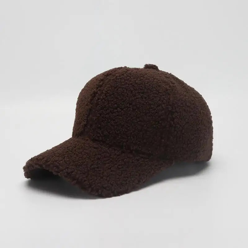 COKKCN Autumn Winter Lamb Wool Baseball Cap For Women