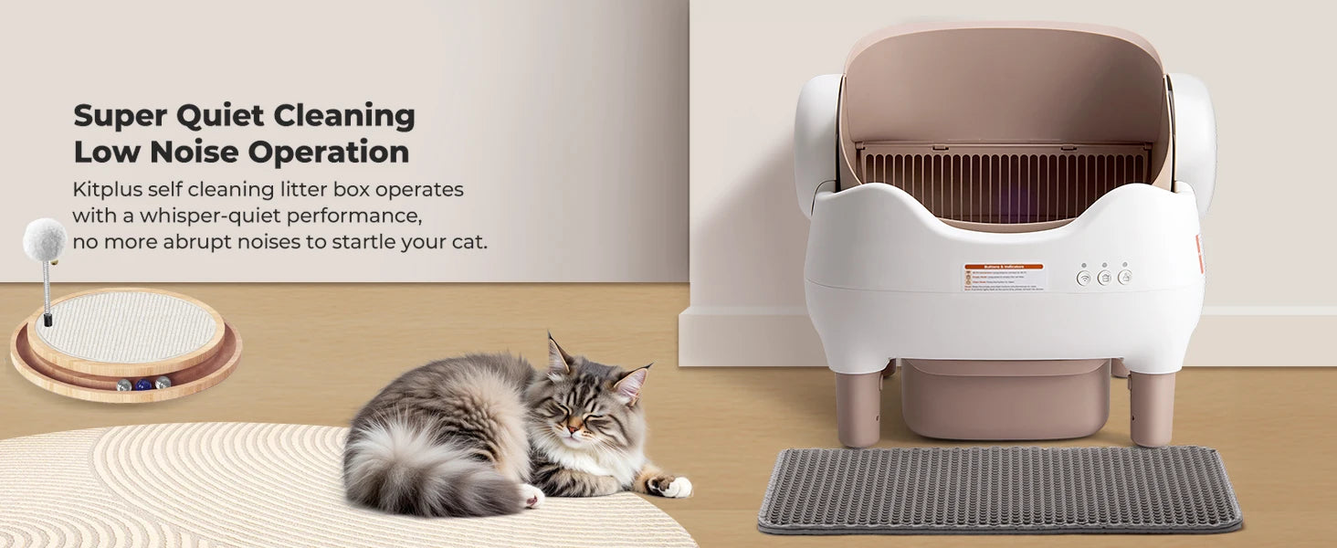 Lunapurr Self Cleaning Cat Litter Box With App Control Open Top - Arthur's Wellness Emporium