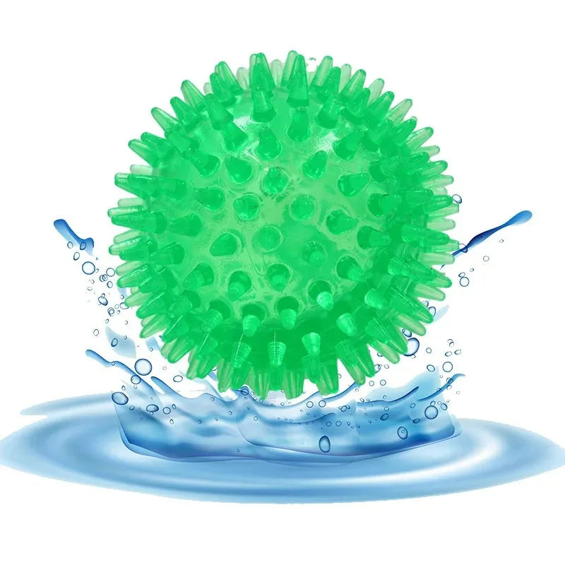 TPR Squeaky Dog Ball Toy Tooth Cleaning Chew For Training - Arthur's Wellness Emporium