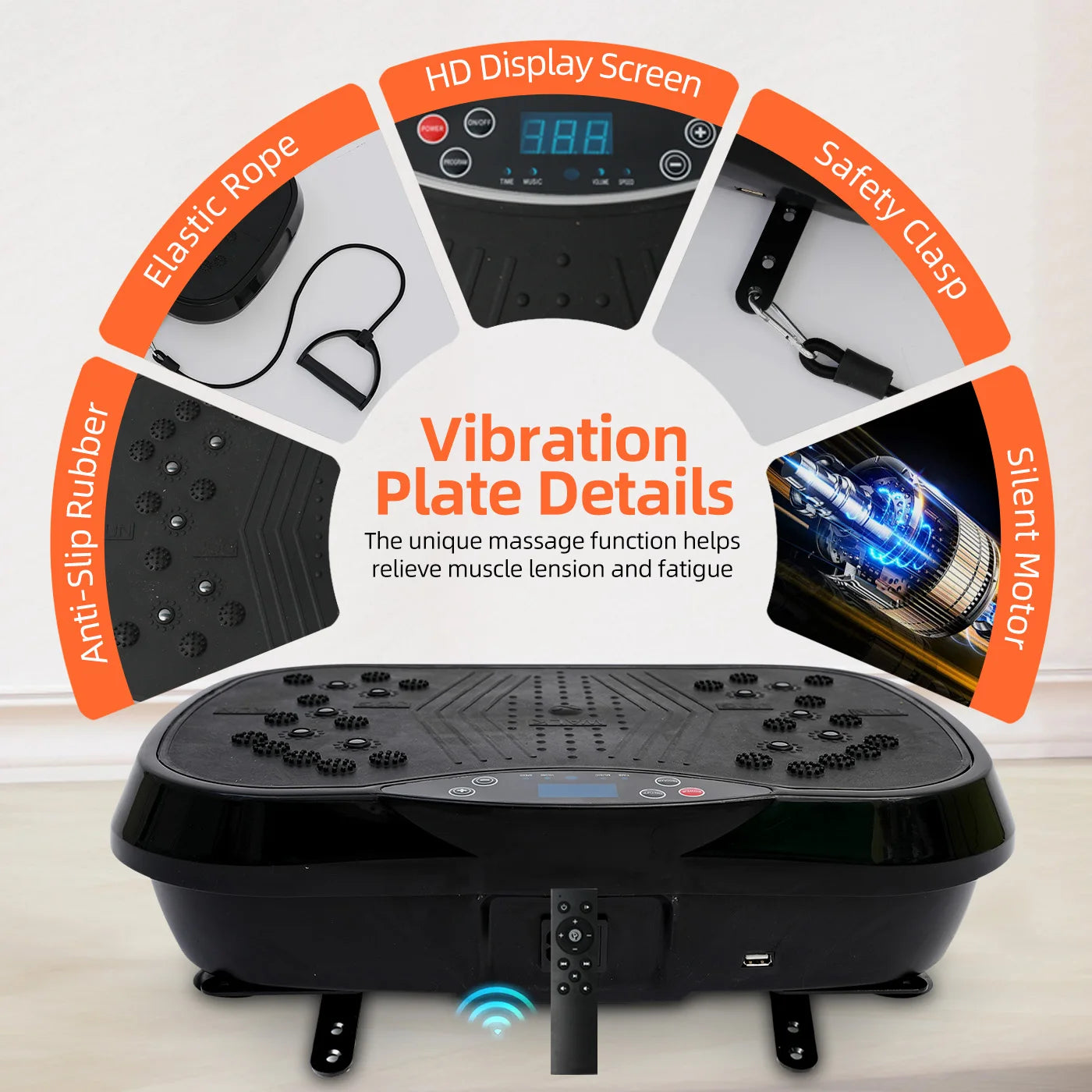 Vibration Plate Exercise Machine Portable Fat Burning Full Body Workout - Arthur's Wellness Emporium