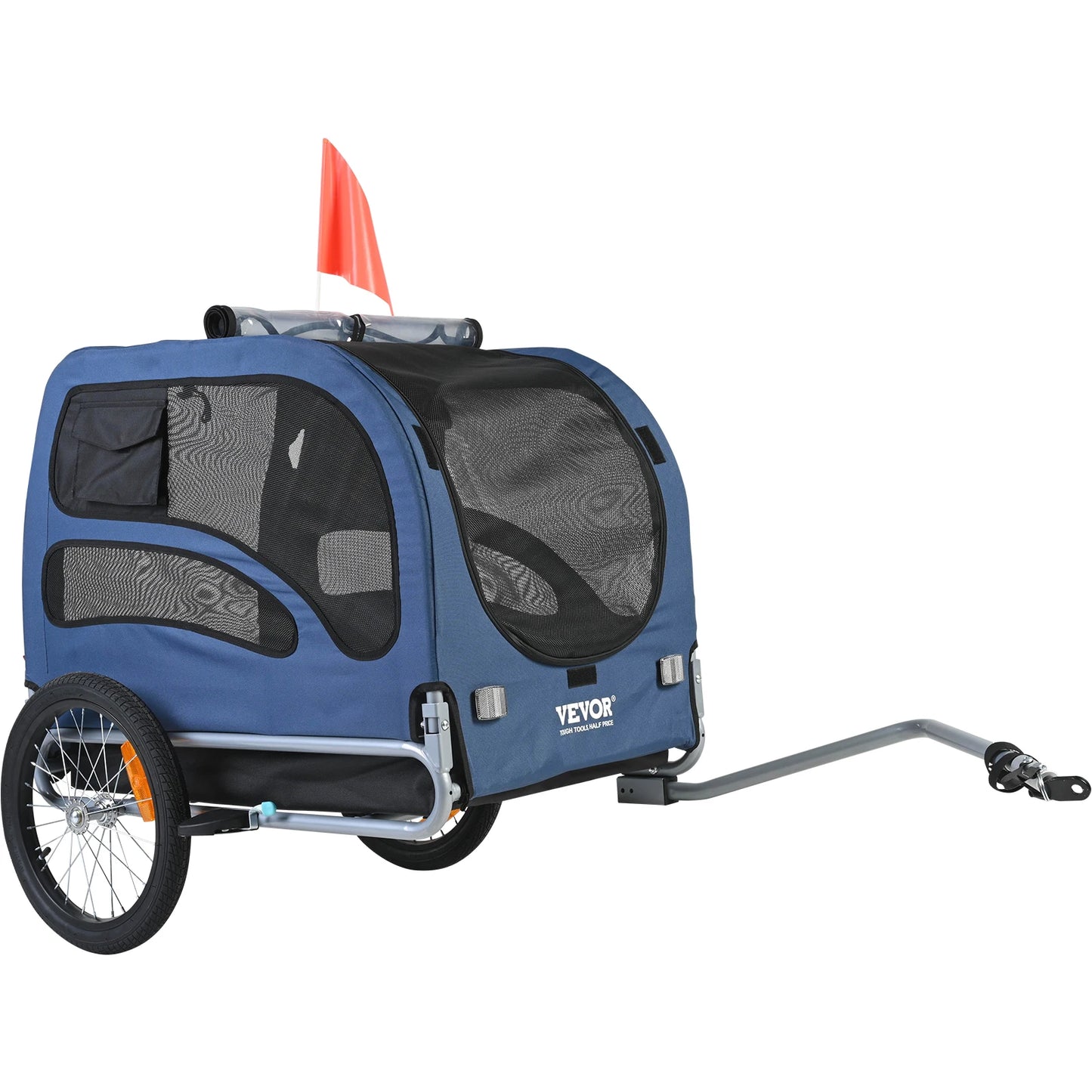 Pet Bicycle Carrier Cart Trailer Foldable For Dogs 100 Lbs - Arthur's Wellness Emporium
