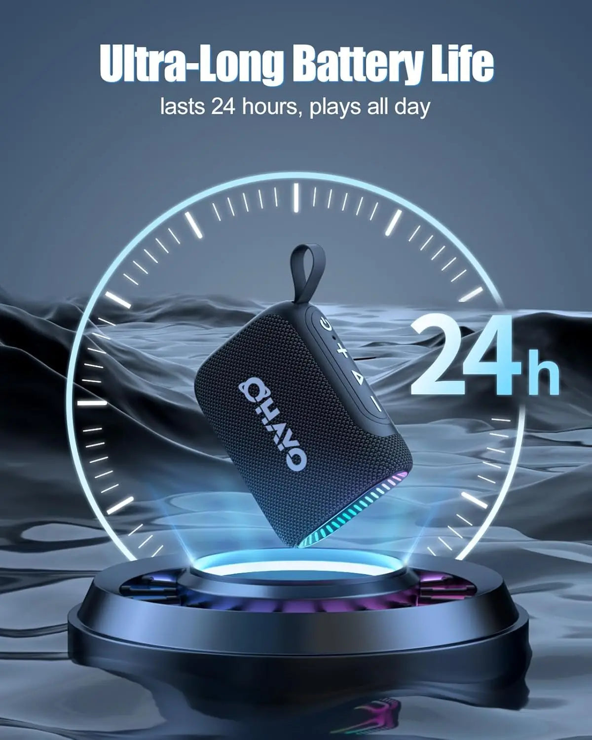 Ohayo S5 Bluetooth Speaker Ultra Portable IP67 Waterproof 24H Playtime